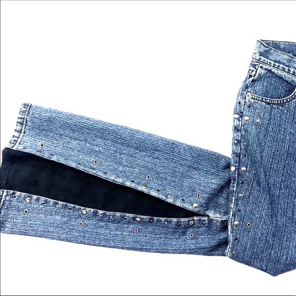 Harley Davidson Flared Blue Denim Jeans Size 4. - Picture 5 of 6